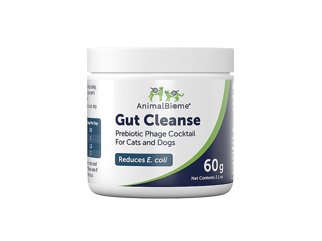 Jar of AnimalBiome Gut Cleanse on a white background