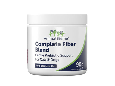 Jar of AnimalBiome's Complete Fiber Blend on a white background